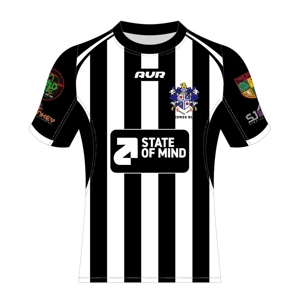 Widnes RLRS Black/White Referee Shirt
